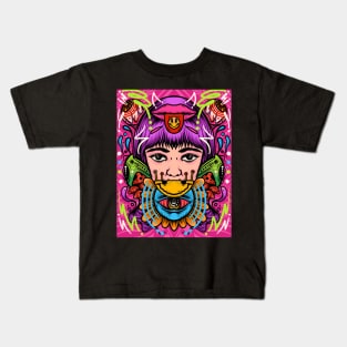 Woman psychedelic Kids T-Shirt